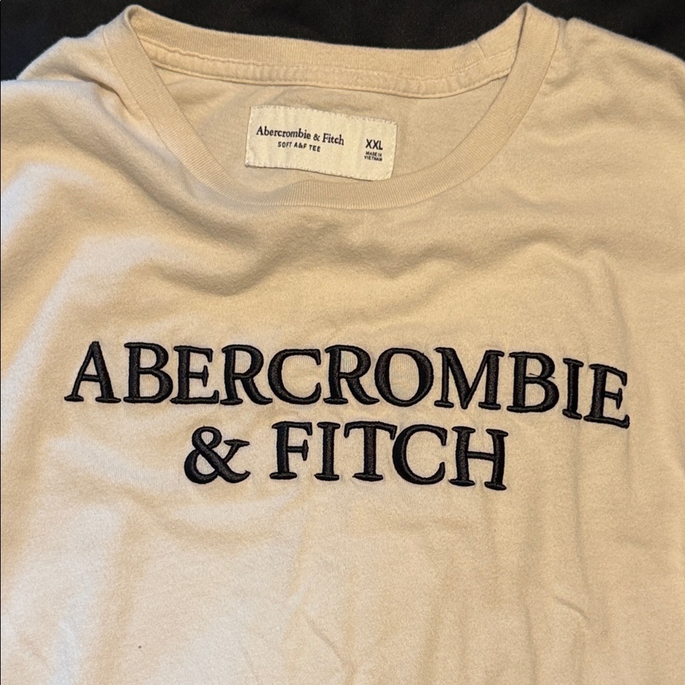 Abercrombie & Fitch Men’s Soft Cream Tee